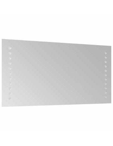 Specchio da bagno LED Trasparente 40 x 20 cm vetro temperato