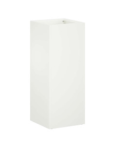 Vaso da giardino Bianco 20 x 20 x 50 cm 2