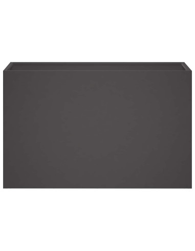 Vaso da giardino Nero 80 x 30 x 50 cm Acciaio laminato a freddo