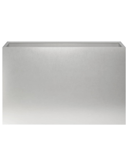 Vaso da giardino Argento 80 x 30 x 50 cm Acciaio Inox