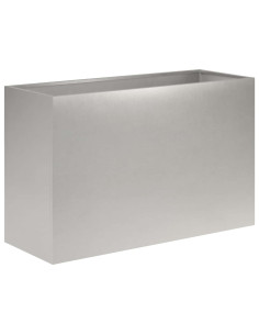 Vaso da giardino Argento 80 x 40 x 50 cm Acciaio Inox 2