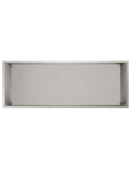Vaso da giardino Argento 80 x 40 x 50 cm Acciaio Inox