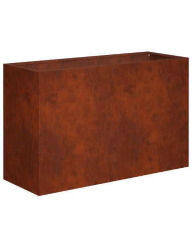 Vaso da giardino 2 pz Ruggine 80 x 40 x 50 cm Acciaio Corten