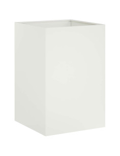 Vaso da giardino Bianco 40 x 40 x 75 cm 2