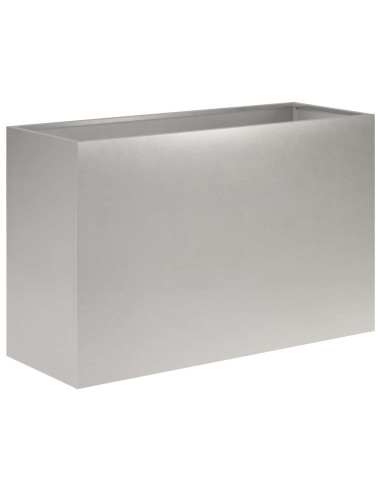 Vaso da giardino Argento 80 x 30 x 40 cm Acciaio Inox