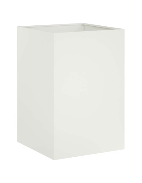 Vaso da giardino 2 pz Bianco 40 x 40 x 75 cm