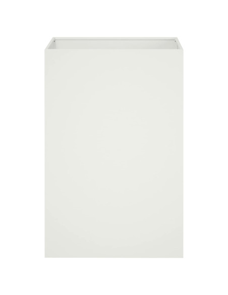 Vaso da giardino 2 pz Bianco 40 x 40 x 75 cm