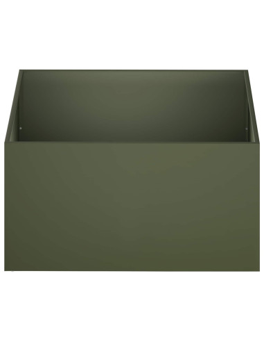 Vaso da giardino Verde Oliva 80 x 80 x 40 cm