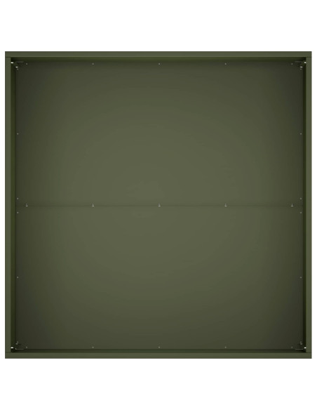 Vaso da giardino Verde Oliva 80 x 80 x 40 cm