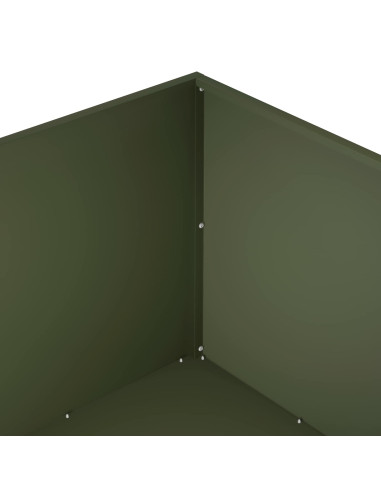 Vaso da giardino Verde Oliva 80 x 80 x 40 cm