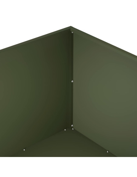 Vaso da giardino Verde Oliva 80 x 80 x 40 cm