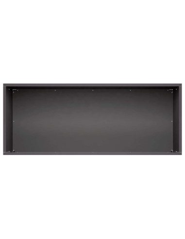 Vaso da giardino Nero 80 x 40 x 40 cm Acciaio laminato a freddo
