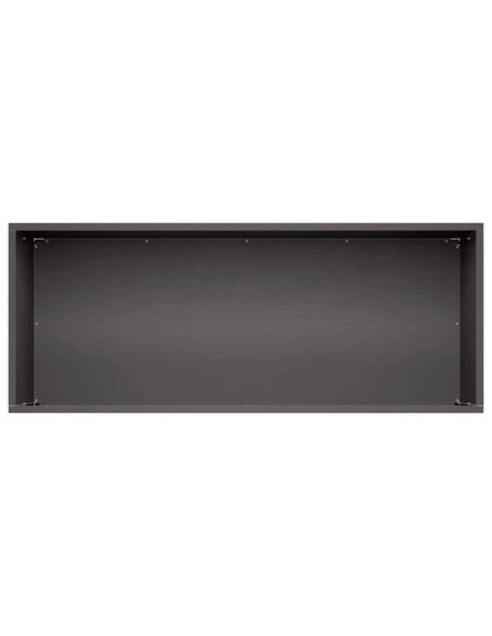 Vaso da giardino Nero 80 x 40 x 40 cm Acciaio laminato a freddo