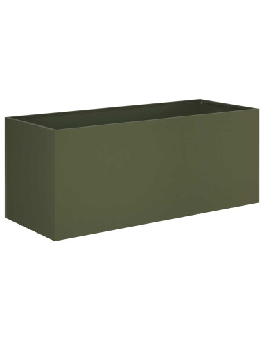 Vaso da giardino Verde Oliva 80 x 40 x 40 cm