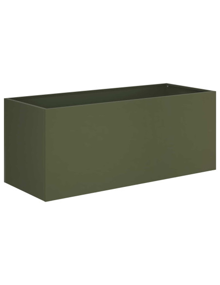 Vaso da giardino Verde Oliva 80 x 40 x 40 cm