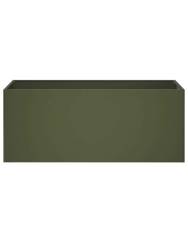 Vaso da giardino Verde Oliva 80 x 40 x 40 cm