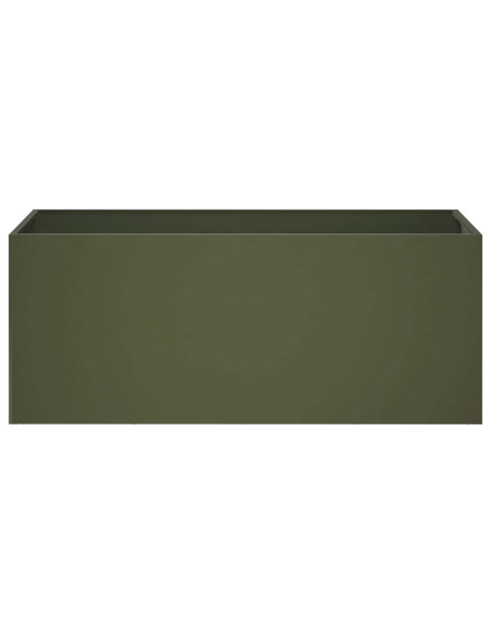 Vaso da giardino Verde Oliva 80 x 40 x 40 cm