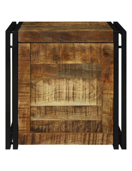 Scatola di Stoccaggio Marrone e Nero 50 x 50 x 50 cm