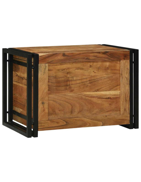 Scatola di Stoccaggio 60 x 40 x 41 cm Legno di Acacia Massello