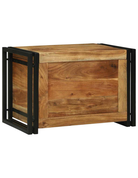 Scatola di Stoccaggio 60 x 40 x 41 cm Legno di Acacia Massello