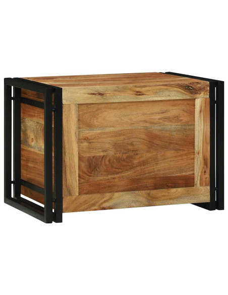 Scatola di Stoccaggio 60 x 40 x 41 cm Legno di Acacia Massello