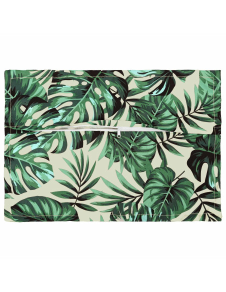 Federa 2 pz HOUTEN Motivo a Foglie 40 x 60 cm Poliestere