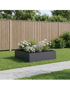 Vaso da giardino Antracite 100 x 100 x 30 cm