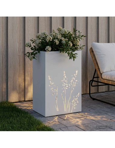 Vaso da giardino Bianco 50 x 30 x 75 cm