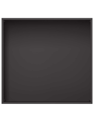 Vaso da giardino Nero 50 x 50 x 75 cm Acciaio laminato a freddo