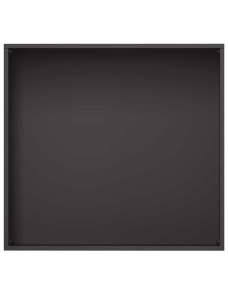 Vaso da giardino Nero 50 x 50 x 75 cm Acciaio laminato a freddo