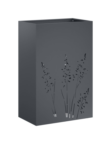 Vaso da giardino Antracite 50 x 30 x 75 cm