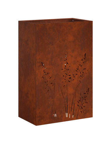 Vaso da giardino Ruggine 50 x 30 x 75 cm Acciaio Corten