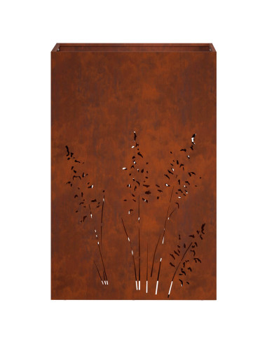 Vaso da giardino Ruggine 50 x 30 x 75 cm Acciaio Corten