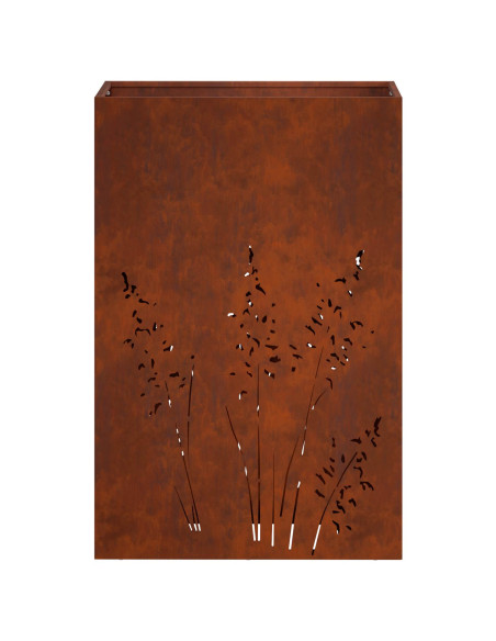 Vaso da giardino Ruggine 50 x 30 x 75 cm Acciaio Corten