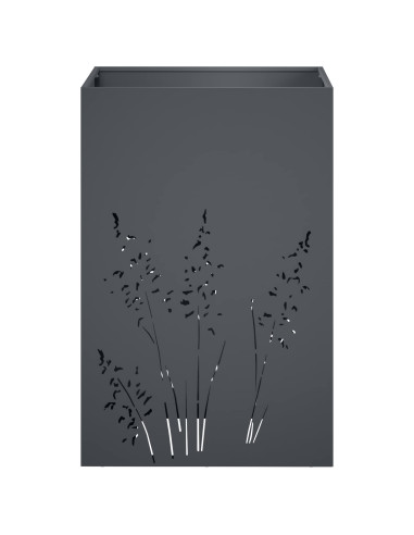 Vaso da giardino 2 pz Antracite 50 x 50 x 75 cm