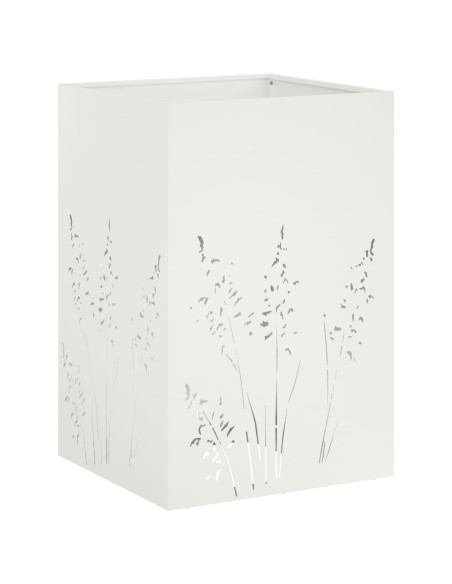 Vaso da giardino 2 pz Bianco 50 x 50 x 75 cm