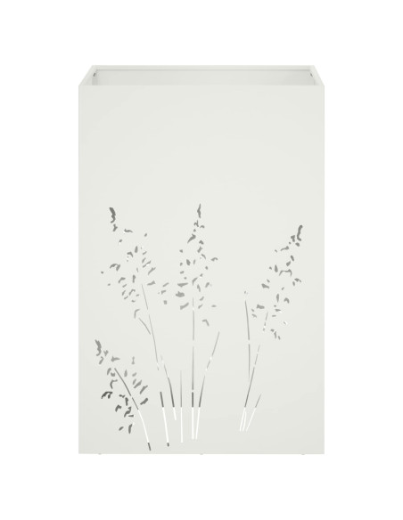 Vaso da giardino 2 pz Bianco 50 x 50 x 75 cm