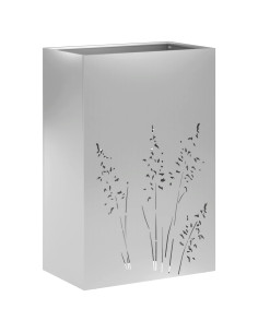 Vaso da giardino Argento 50 x 30 x 75 cm Acciaio zincato 2