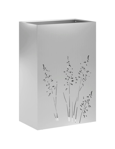Vaso da giardino Argento 50 x 30 x 75 cm Acciaio zincato