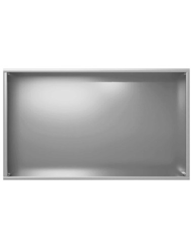Vaso da giardino Argento 50 x 30 x 75 cm Acciaio zincato