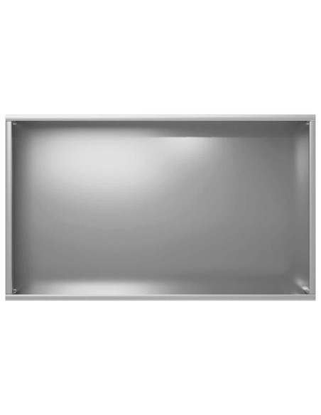 Vaso da giardino Argento 50 x 30 x 75 cm Acciaio zincato
