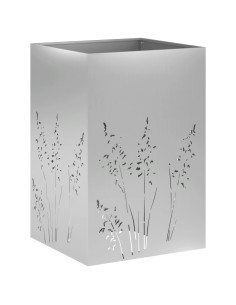 Vaso da giardino Argento 50 x 50 x 75 cm Acciaio zincato 2