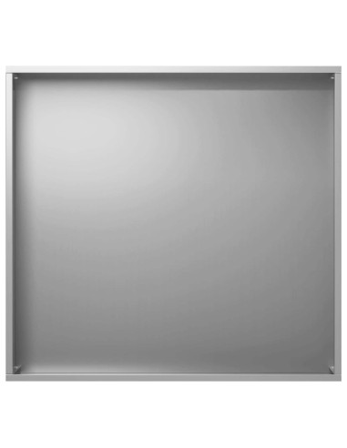 Vaso da giardino Argento 50 x 50 x 75 cm Acciaio zincato