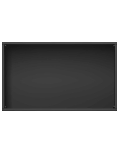 Vaso da giardino Nero 50 x 30 x 75 cm Acciaio laminato a freddo