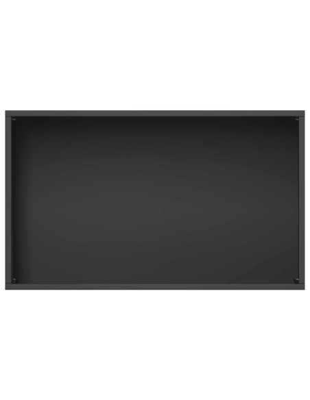 Vaso da giardino Nero 50 x 30 x 75 cm Acciaio laminato a freddo