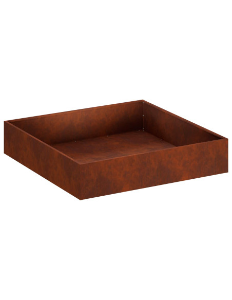 Vaso da giardino Ruggine 100 x 100 x 20 cm Acciaio Corten