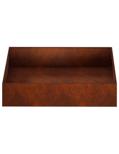 Vaso da giardino Ruggine 100 x 100 x 20 cm Acciaio Corten