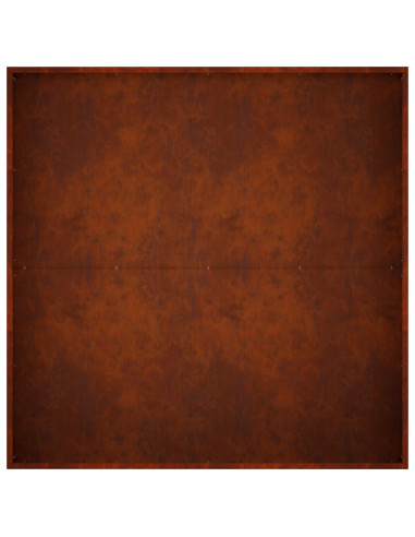 Vaso da giardino Ruggine 100 x 100 x 20 cm Acciaio Corten