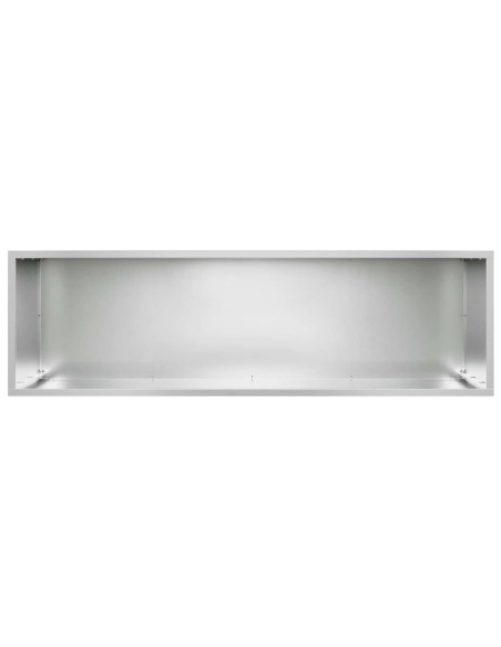 Vaso da giardino Argento 100 x 30 x 40 cm Acciaio zincato