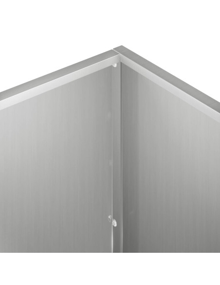 Vaso da giardino Argento 100 x 30 x 40 cm Acciaio zincato